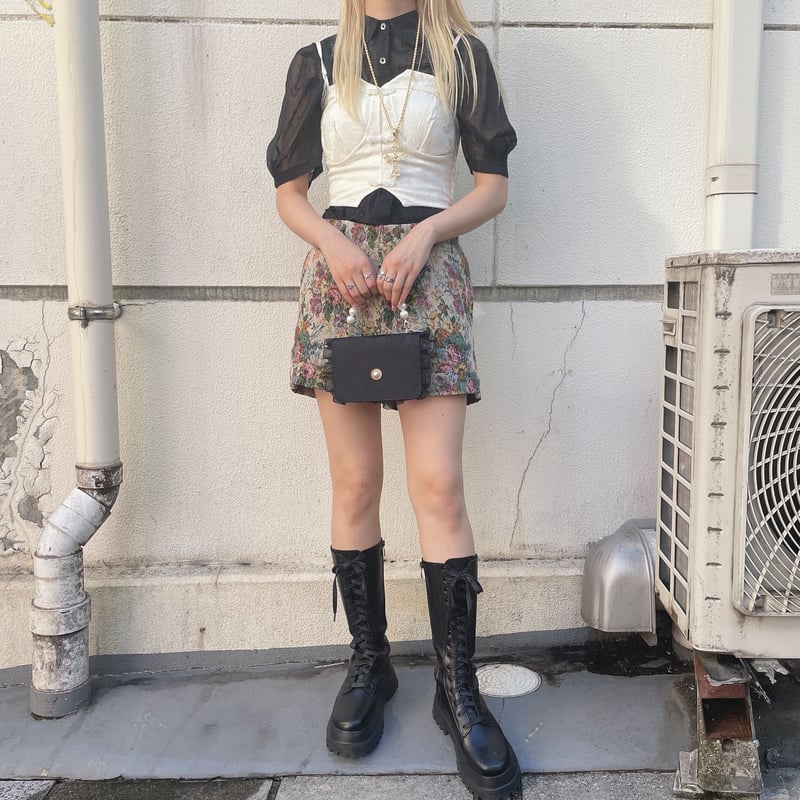 チャイナボタンジャガードビスチェ | Romantic Standard