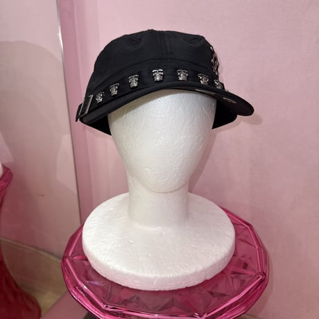 ドクロスタッズキャップ