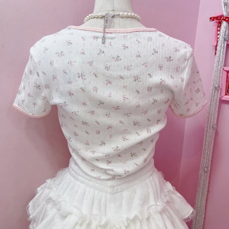 Pantyフラワーカットソー
