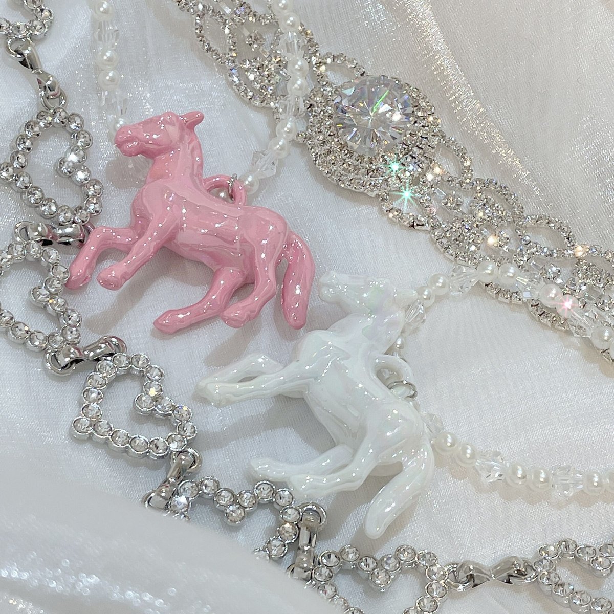 オーロラユニコーンビーズネックレス | Romantic Standard