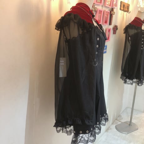 チャイナクロップドブラウス