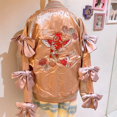 リボンスリーブスカジャン