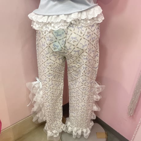 Ribbon rabbitスリットレースパンツ