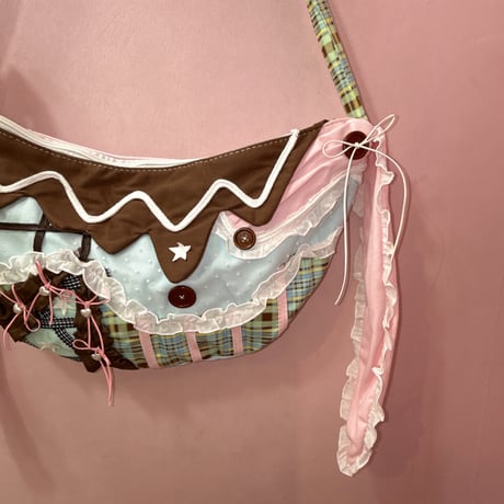 cute patchwork ショルダーバッグ