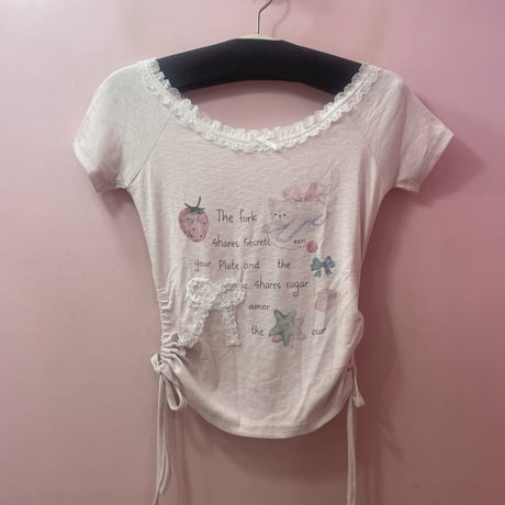 Kitty ribbon カットソー