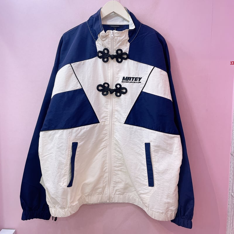 チャイナボタン配色ナイロンジャケット | Romantic Standard