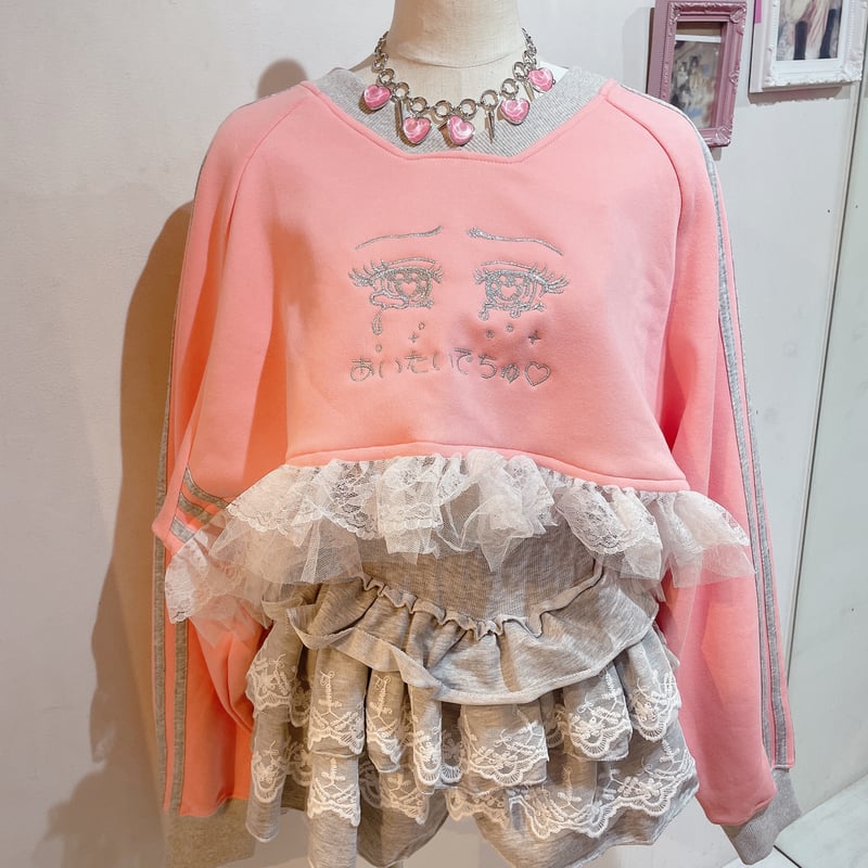 eimy istoire♡袖フリルドットショートトップス EIMY ISTOIRE eimy istoire 袖フリルドットショートトップス ブラック
