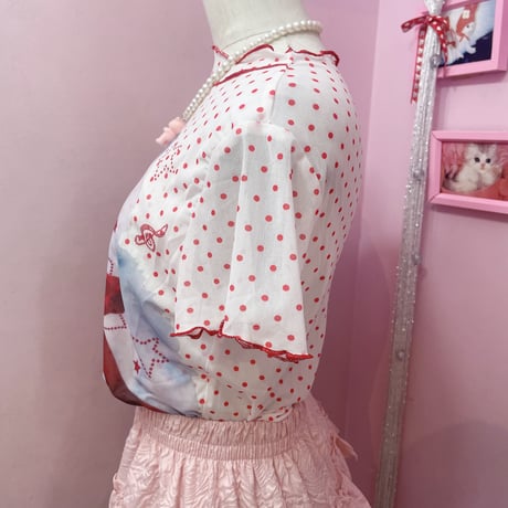 Kittyドットシアートップス