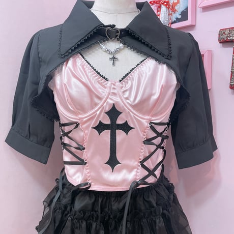 ♡ベルトシアーショートブラウス