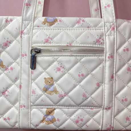 Bear フラワーキルティングバッグ
