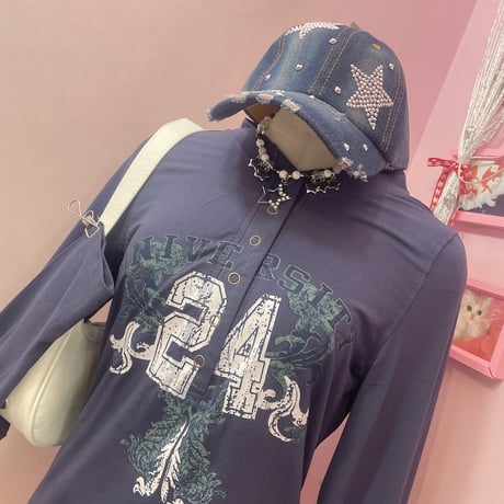 ナンバリングヘンリーネックカットソー