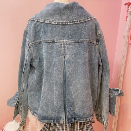 リボンデニムジャケット