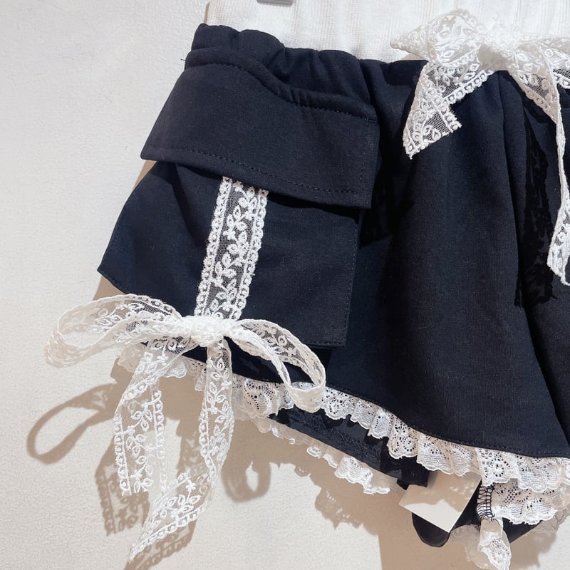 レースリボンスウェットショートパンツ | Romantic Standard