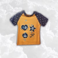 モチーフ刺繍⭐︎ラグランTシャツ