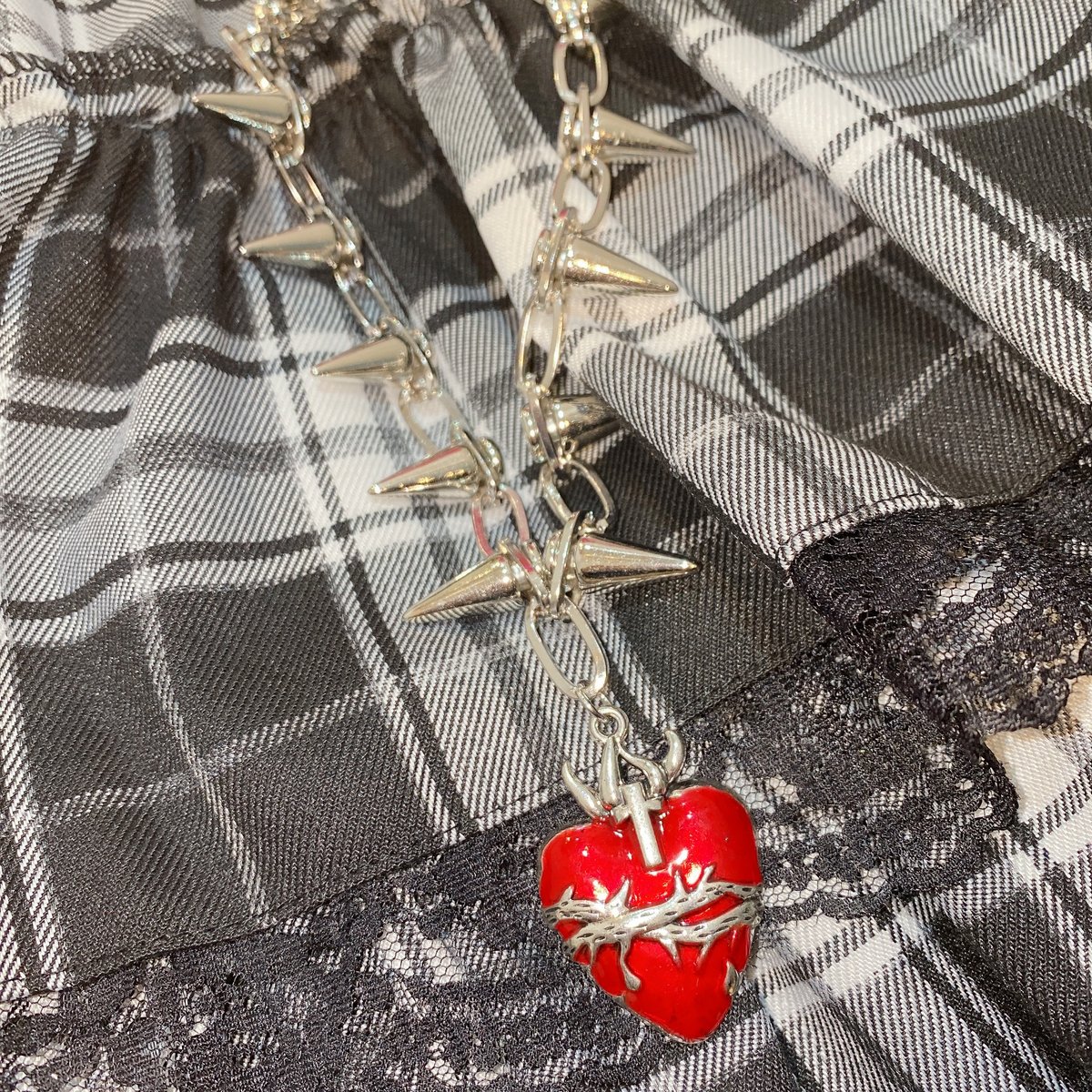 コラソンハートトゲトゲネックレス | Romantic Standard