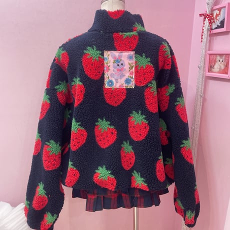 Strawberry ボアジャケット