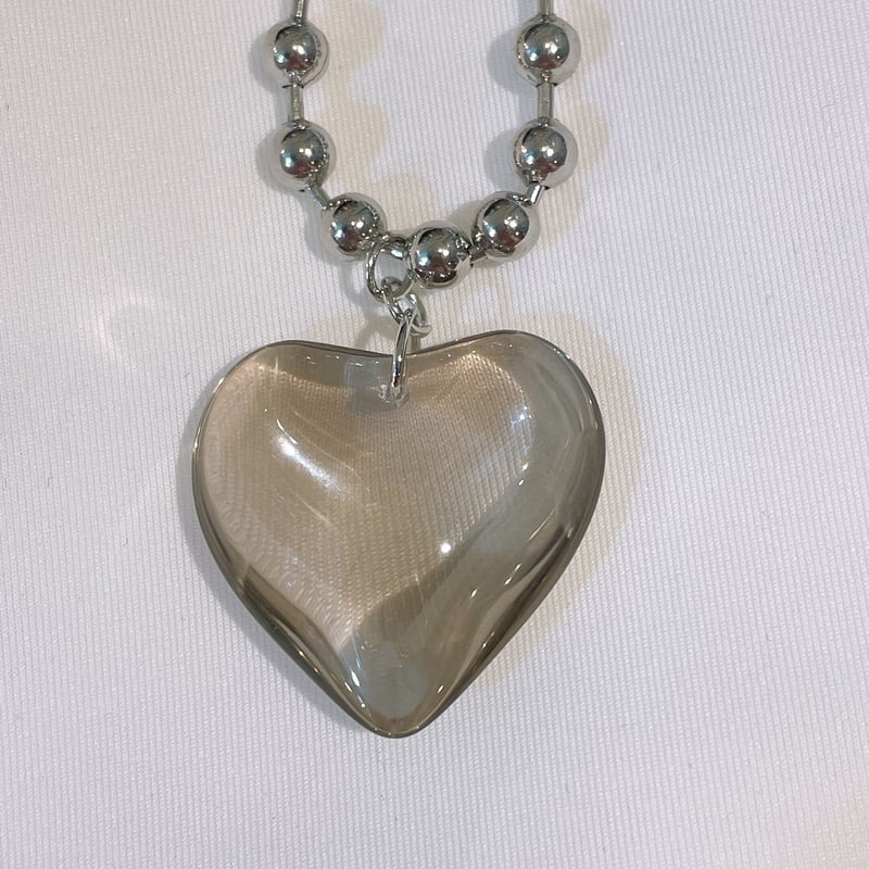 オーロラハートボールチェーンネックレス | Romantic Standard