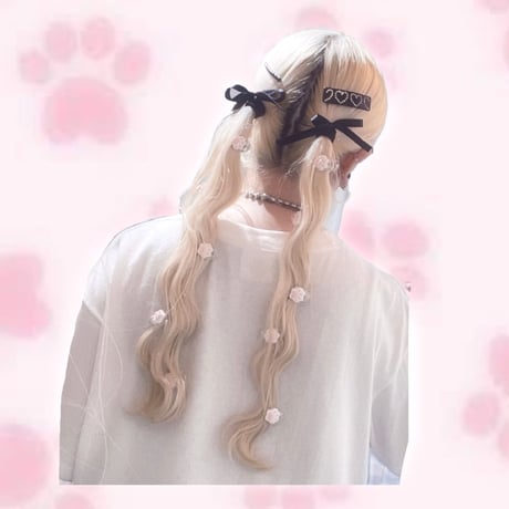 肉球ミニヘアクリップ(2P)