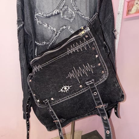 Eyeステッチデニムバッグ