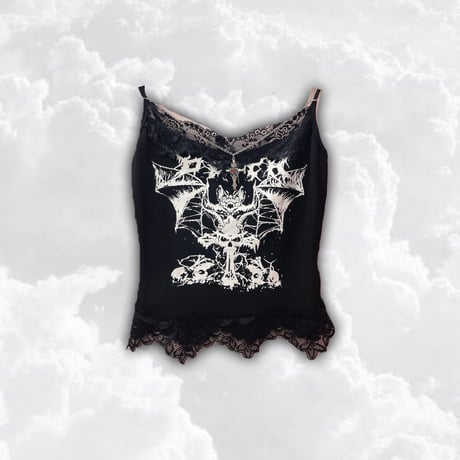 Gothic bat チャーム付きキャミソール