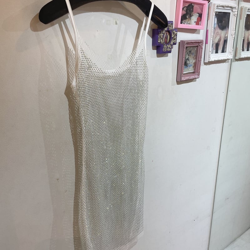 ストーンメッシュキャミワンピース | Romantic Standard