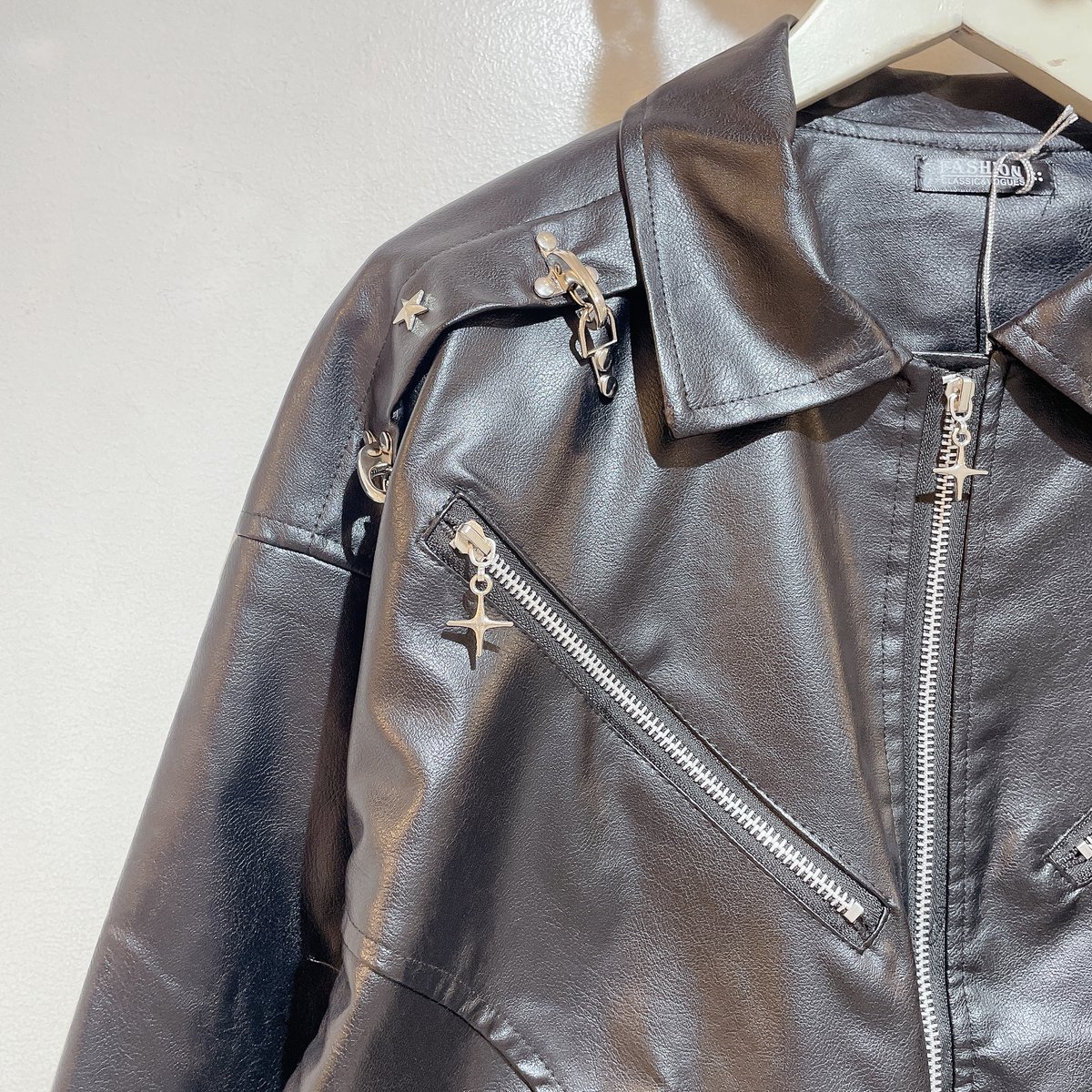 ⭐︎スタッズ金具付レザージャケット | Romantic Standard