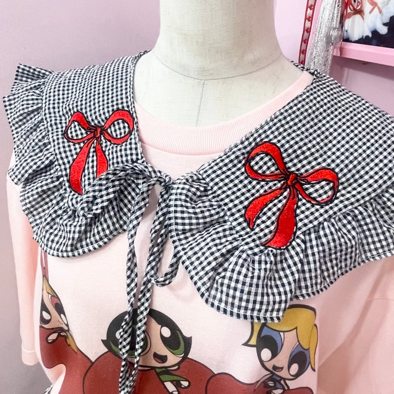 Ribbonチェックつけ襟 | Romantic Standard ロマンティックスタンダード