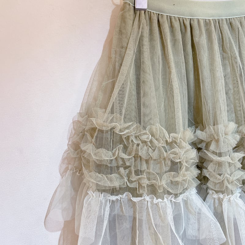 2トーンフリルチュールスカート | Romantic Standard
