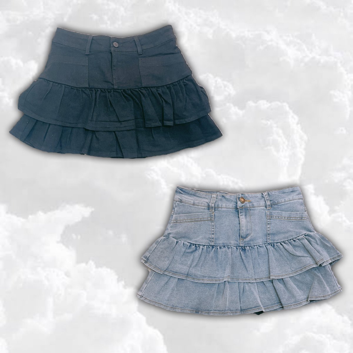 ティアードフリルデニムスカート | Romantic Standard ロマンティック