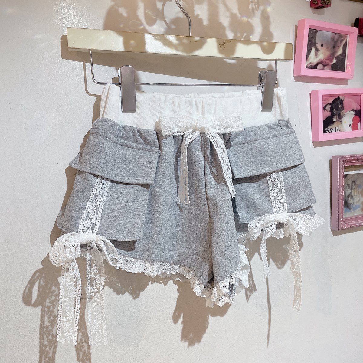 レースリボンスウェットショートパンツ | Romantic Standard