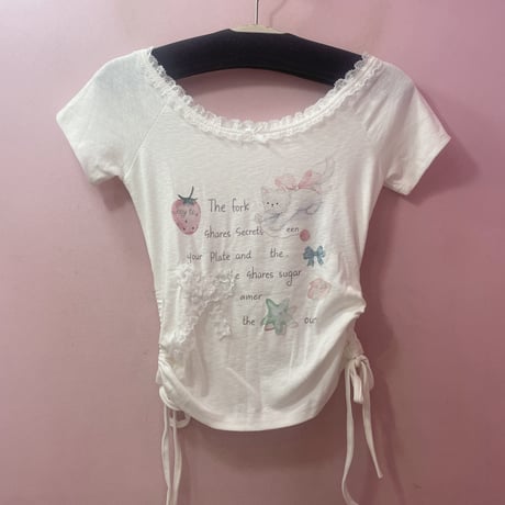 Kitty ribbon カットソー