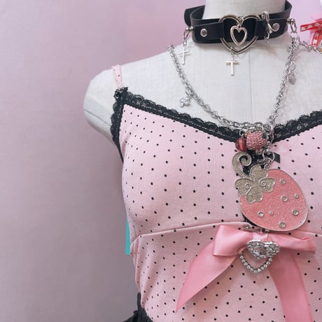 Pinky ドットキャミソール