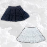 コットンフレアミニスカート