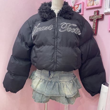 ロゴパディングショートジャケット