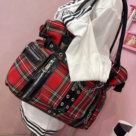 チェックパンクバッグ