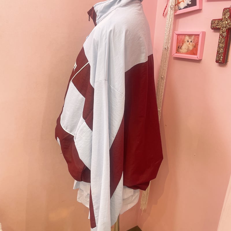 チャイナボタン配色ナイロンジャケット | Romantic Standard