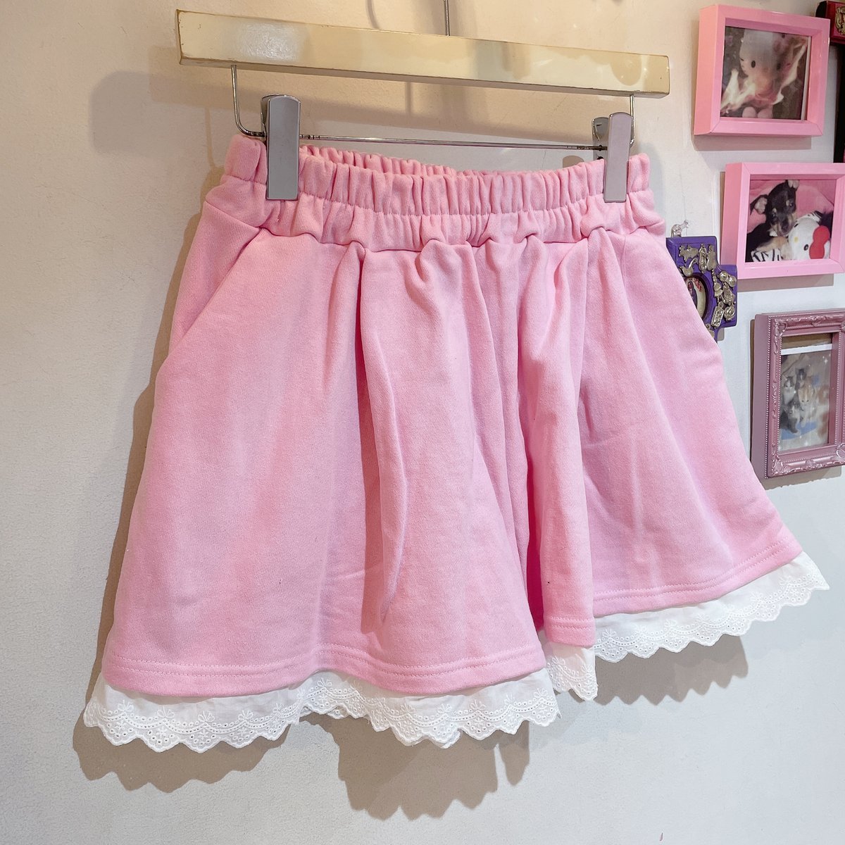 Aclent 美し レースフリルショートパンツ