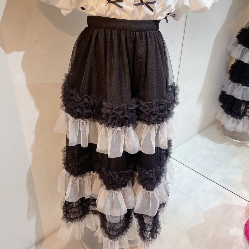 2トーンフリルチュールスカート | Romantic Standard ロマンティック