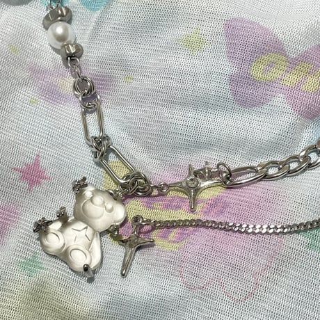 キラキラBearネックレス