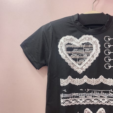 Melody レースモノトーンTシャツ