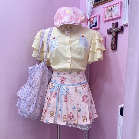 Whip malteese ティアードスリーブブラウス