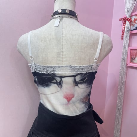 Angry cat キャミソール