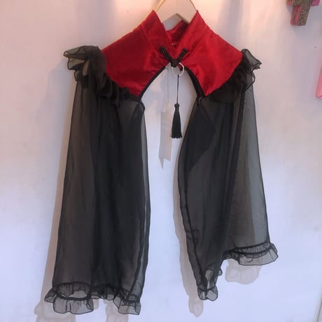 チャイナクロップドブラウス