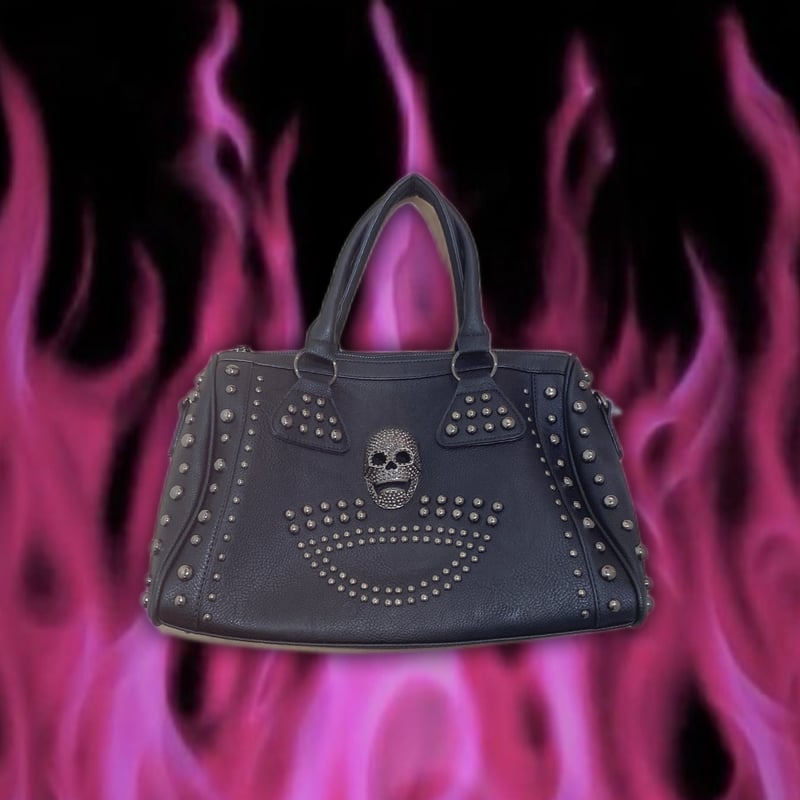 ドクロスタッズレザーバッグ | Romantic Standard