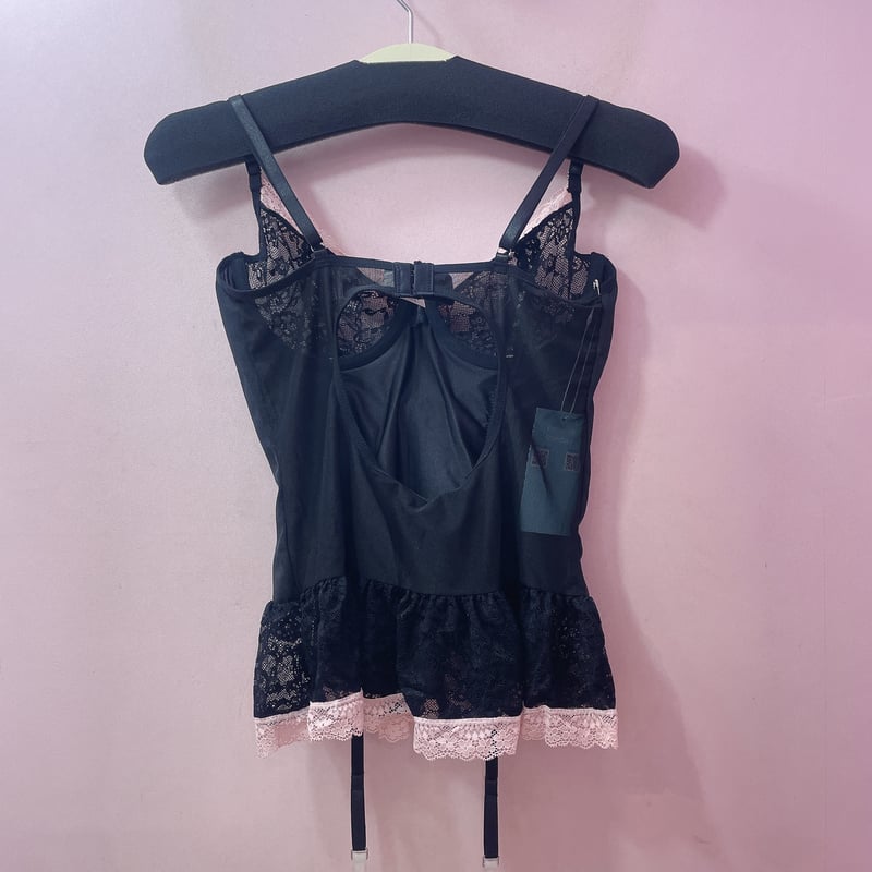 美品♡アールイズ♡ ビスチェ コルセット　グラマラス　64 単品！ ガーター付カラーコルセットビスチェ | Romantic Standard