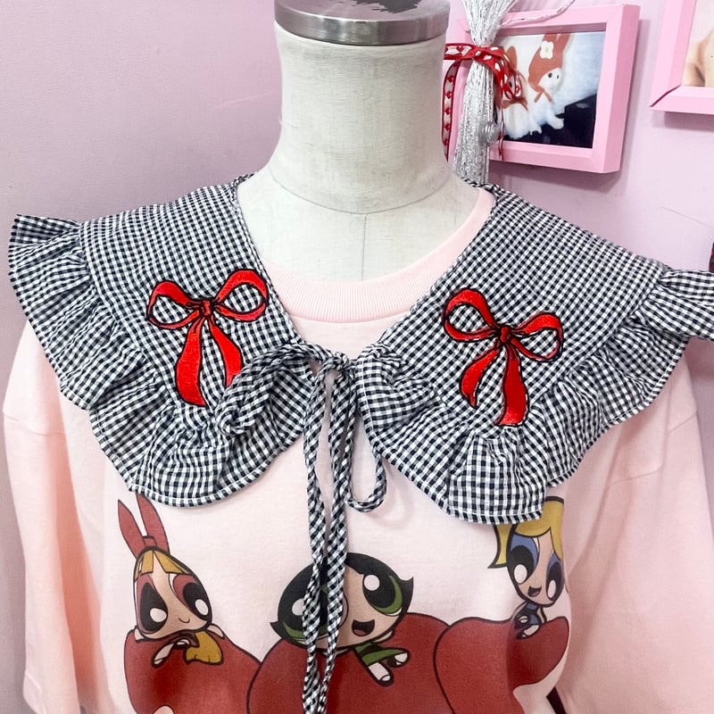 Ribbonチェックつけ襟 | Romantic Standard ロマンティックスタンダード