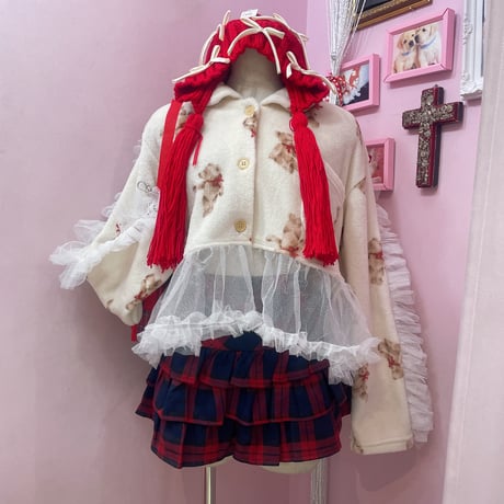 ふわふわBearフリルトップス