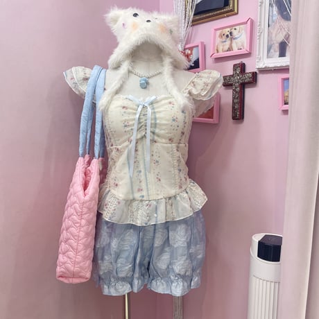 フラワーフリルビスチェ