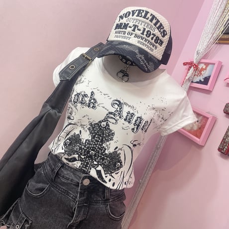 Rock Angel クロスTシャツ