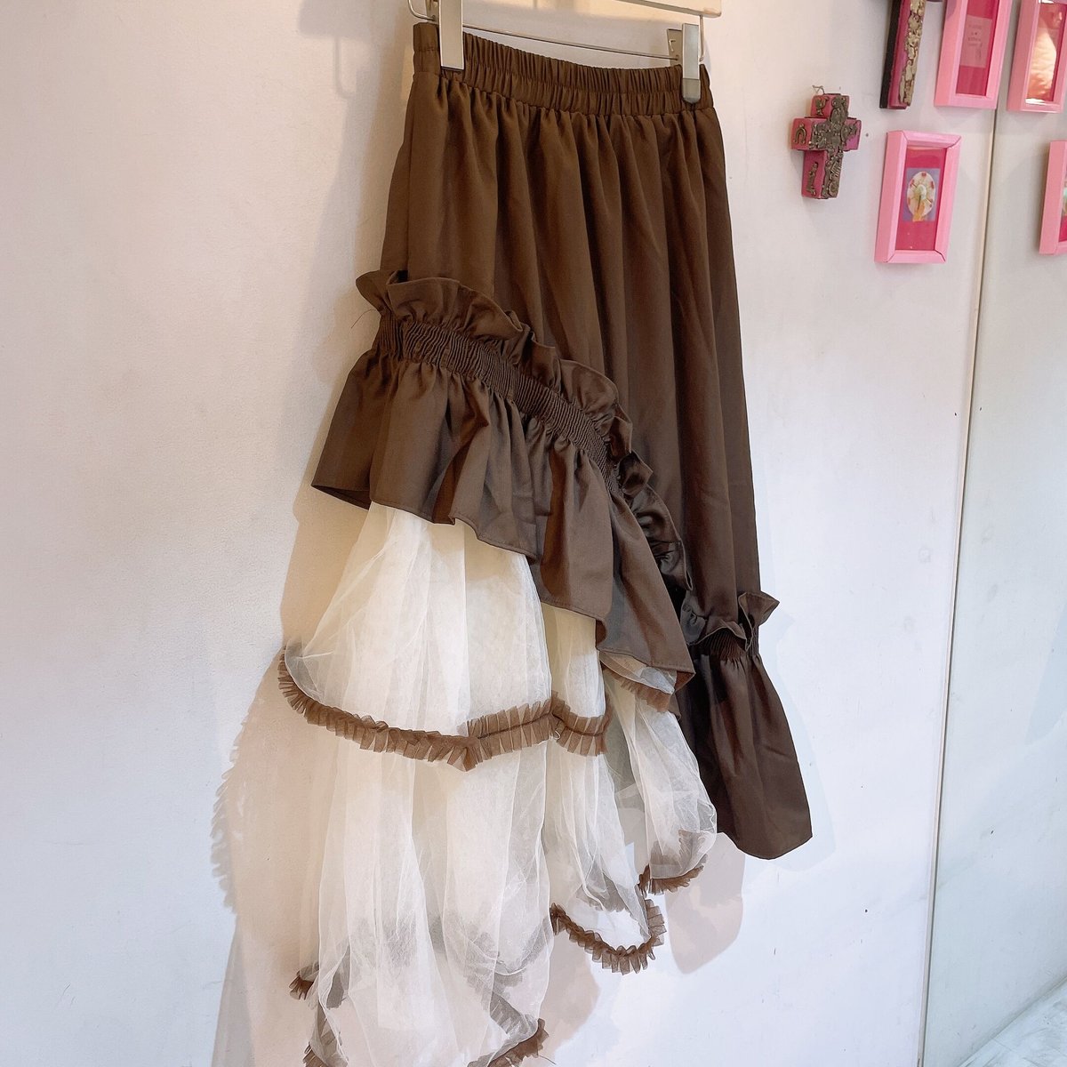 ♡MARK&LONA2023AW最新作CD9-DPSKアシンメトリースカート-